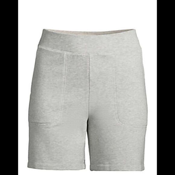 Land’s End Serious Sweats Shorts with pockets Heather Grey or Black Various - Picture 4 of 11